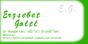 erzsebet goltl business card